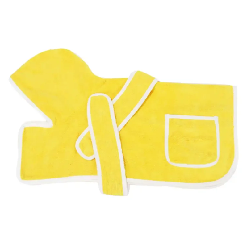 Absorbent Bath Towel for Dogs, After Bath - Yellow