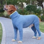 Anti-Shedding Bodysuit for Large Dog - Blue