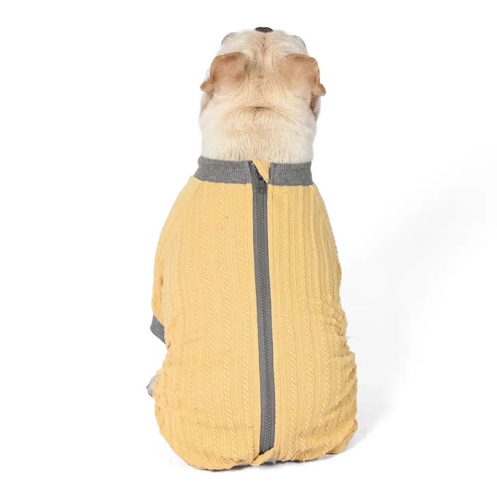 Anti-bacterial Four-legged Onesie for Dogs - Yellow
