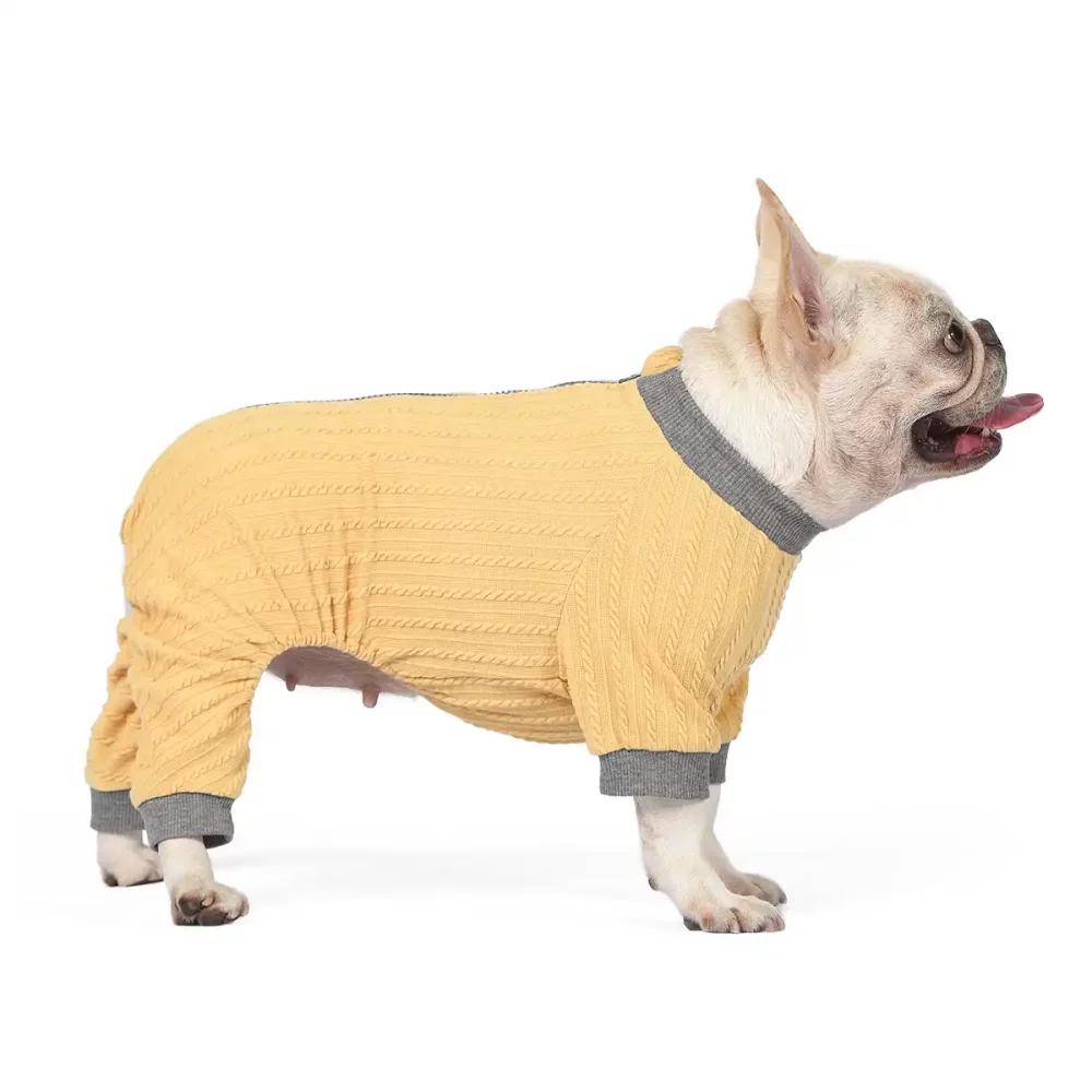 Anti-bacterial Four-legged Onesie for Dogs - Yellow