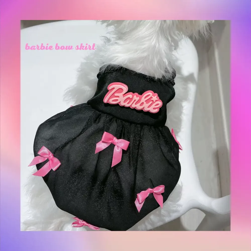 Bubble Dress for Small Dog, Dress with Bow for Bichon Maltese