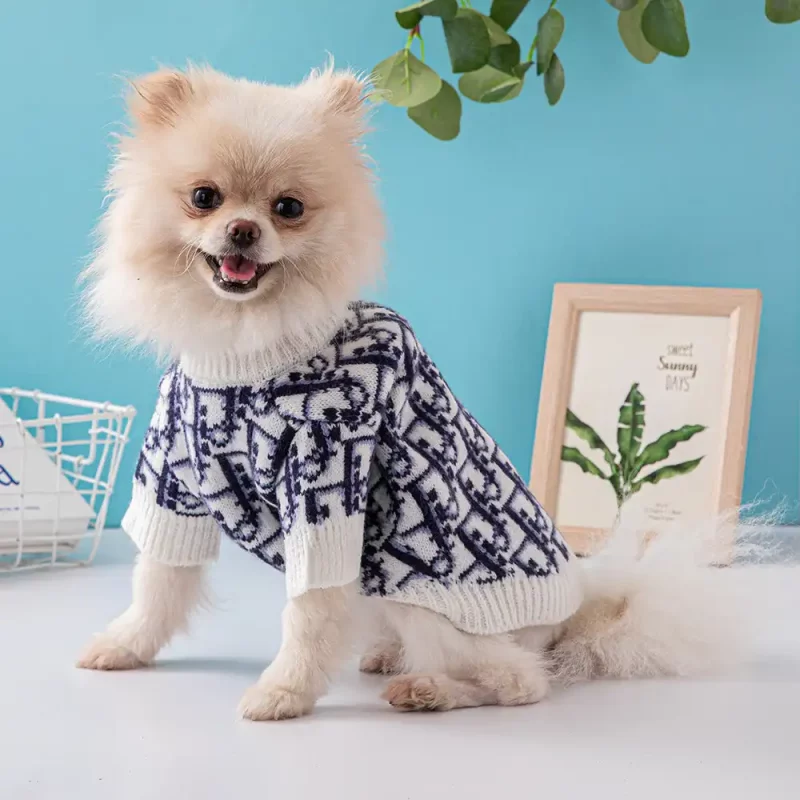 Dior Designer Dog Sweater Luxury Sweaters for Dogs