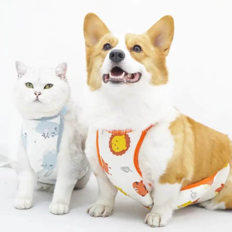 Dog Pajamas Belly Protector, Cartoon Belly Band for Pets