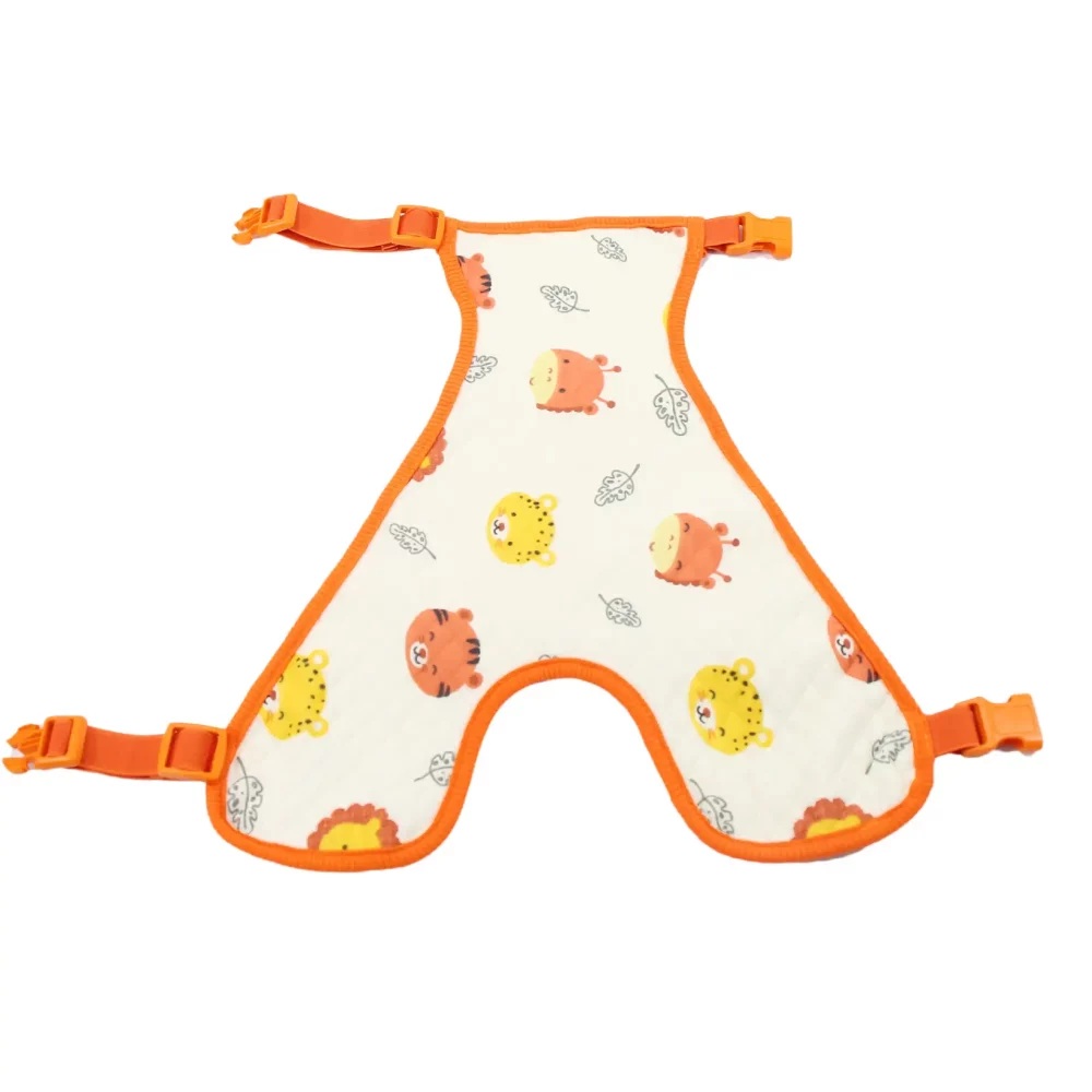 Dog Pajamas Belly Protector, Cartoon Belly Band for Pets - Orange - For Male
