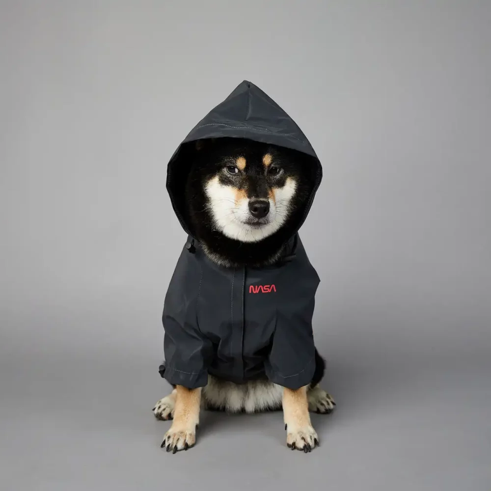 Dog Reflective Raincoat Rain Jacket Dog NASA Jacket