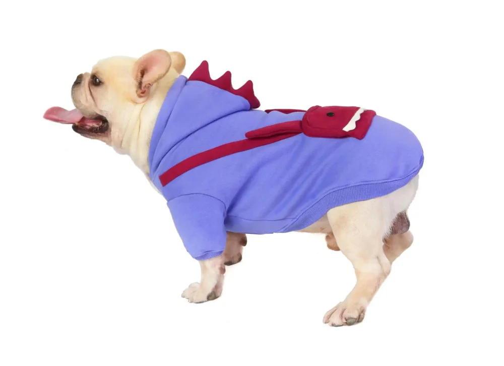 Funny Dog Hoodies for Small and Medium Dogs - Purple