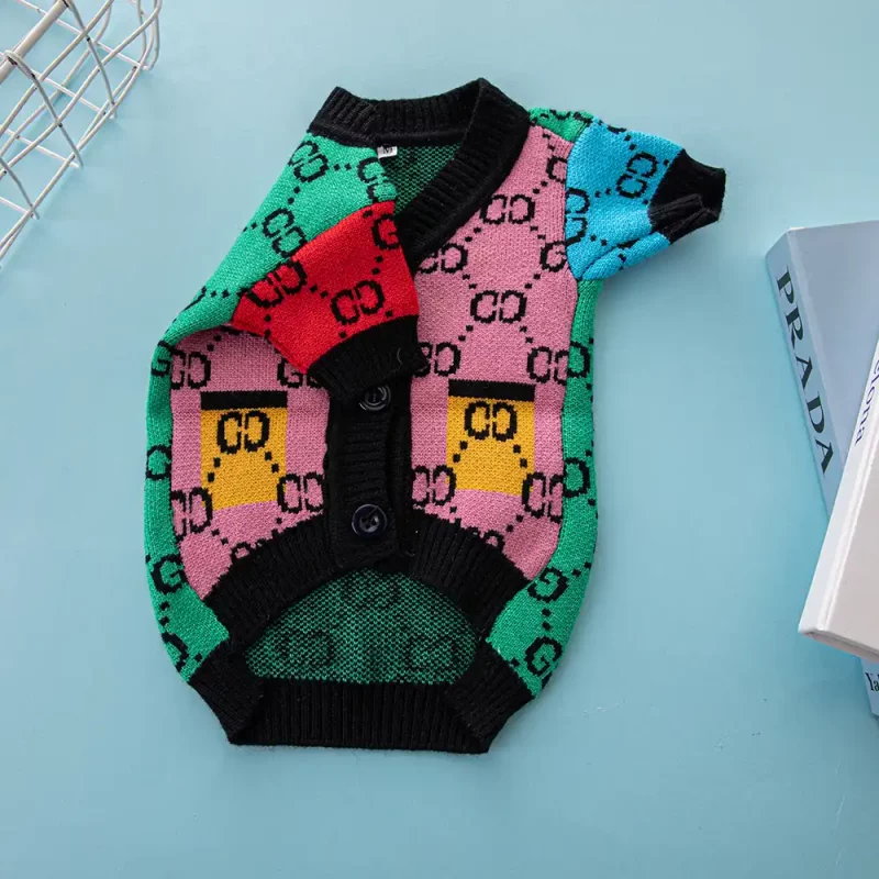 Gucci Sweater Cardigan for Dog Designer Dog Sweater