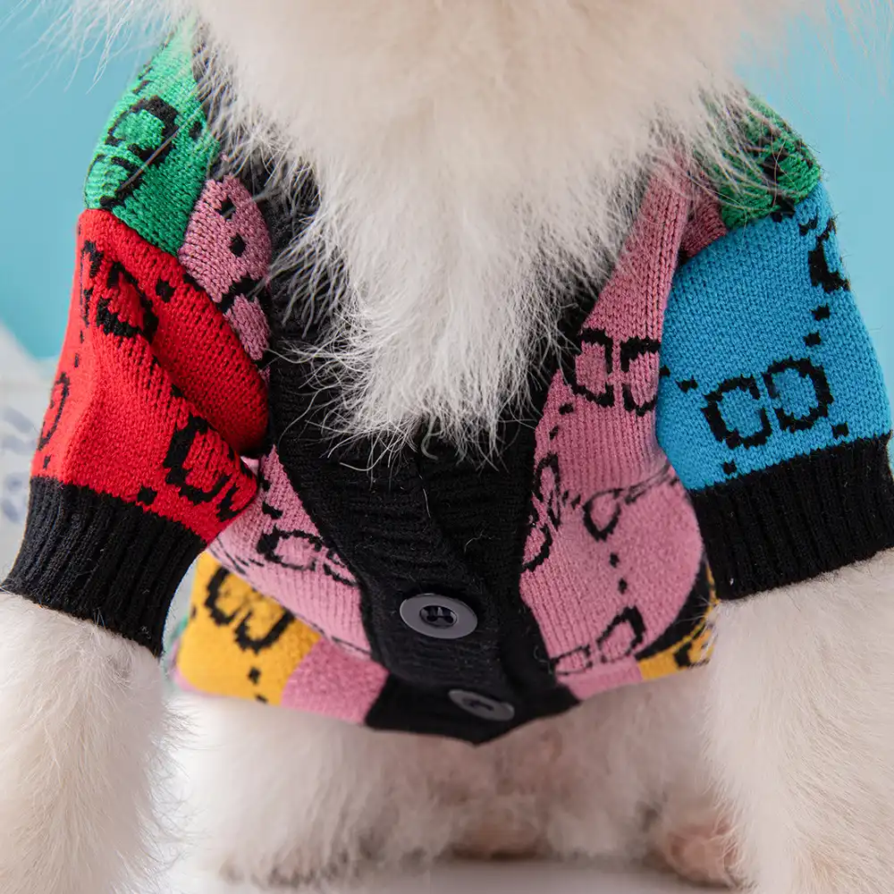 Gucci Sweater Cardigan for Dog Designer Dog Sweater - Details