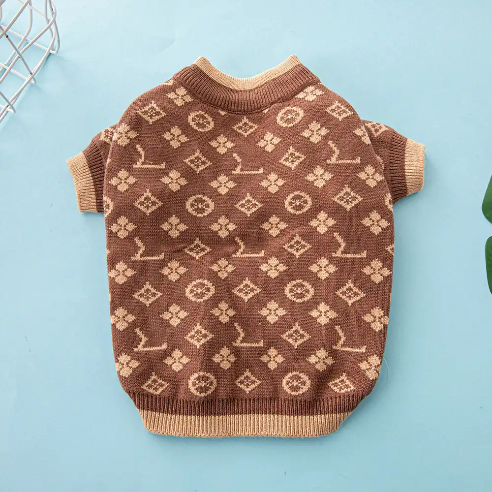 Louis Vuitton Dog Sweater | Luxury Dog Clothes