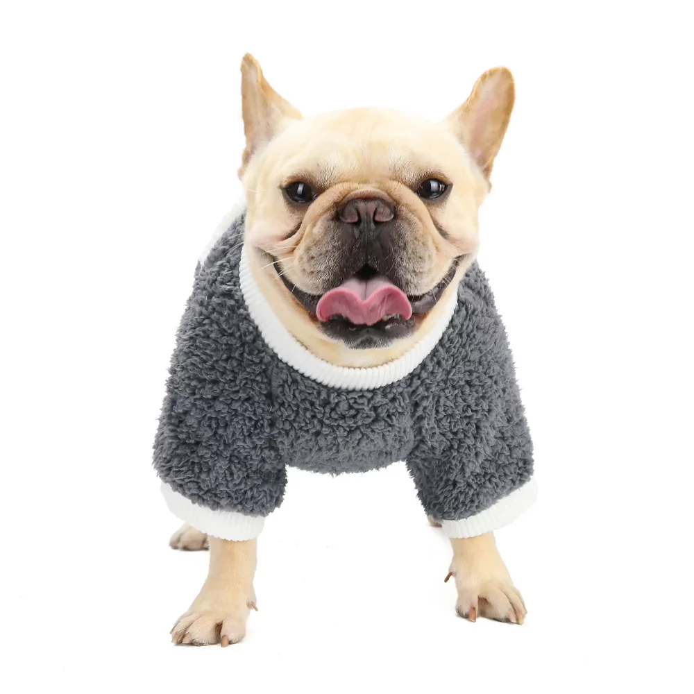 Back Zipper Winter Coat for Dogs - Grey