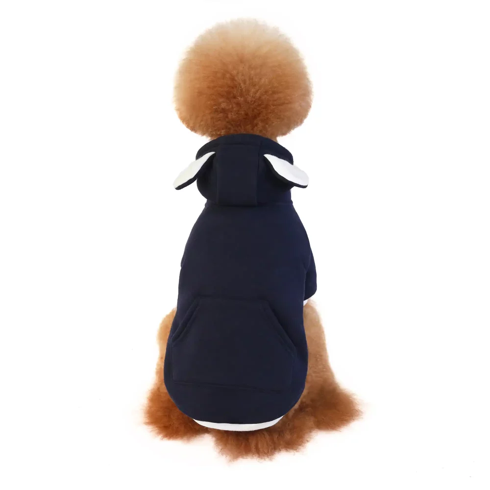 Bear Ear Hoodie Jacket for Dogs - Blue