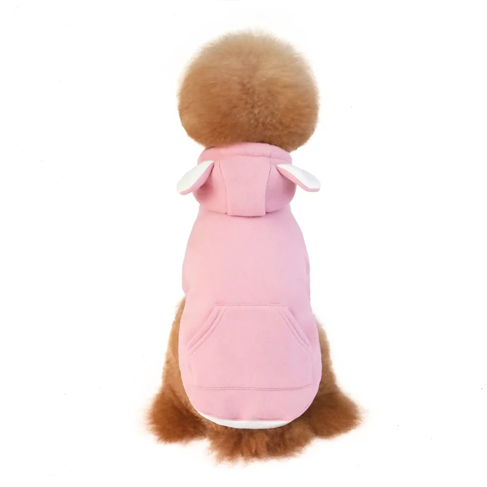 Bear Ear Hoodie Jacket for Dogs - Pink