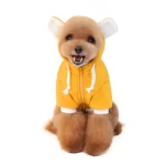 Bear Ear Hoodie Jacket for Dogs - Yellow