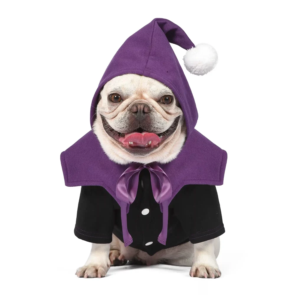 Cape Hoodie Coat for Small Dogs - Purple