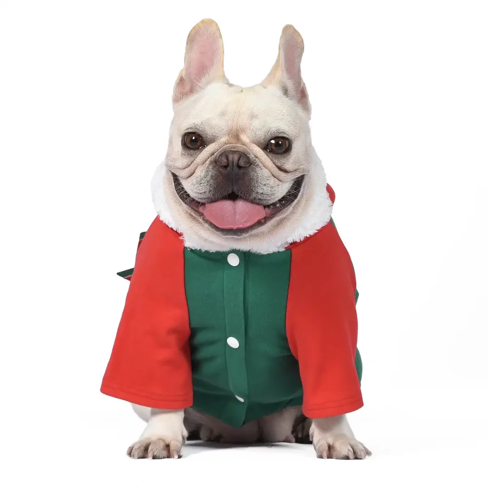 Christmas Dog Clothing, Xmas Hoodie Jacket for Dog - Green