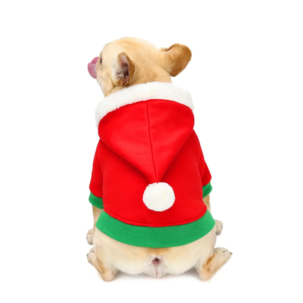 Christmas Hoodies for Small Dogs - Red