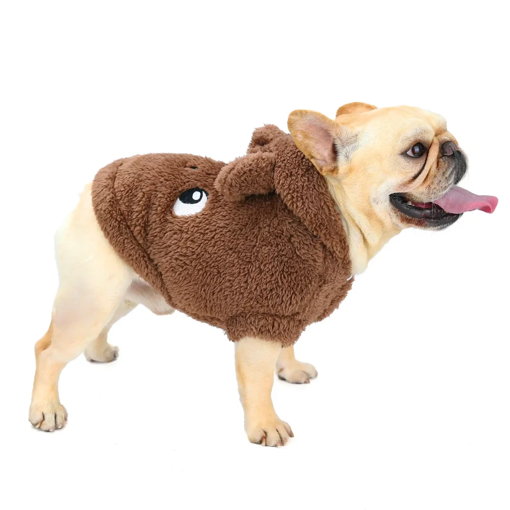 Cute Animal Pattern Costumes for Dogs - Brown Hamster