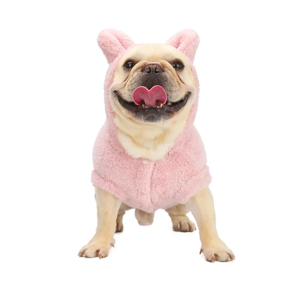 Cute Animal Pattern Costumes for Dogs - Pink Pig
