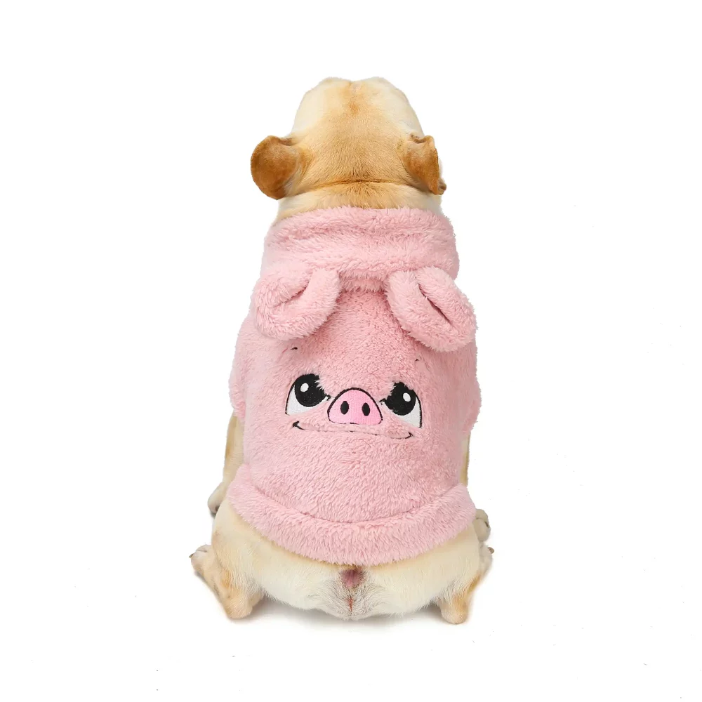 Cute Animal Pattern Costumes for Dogs - Pink Pig