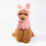 Cute Bear Ears Hoodie Jacket for Dogs - Pink