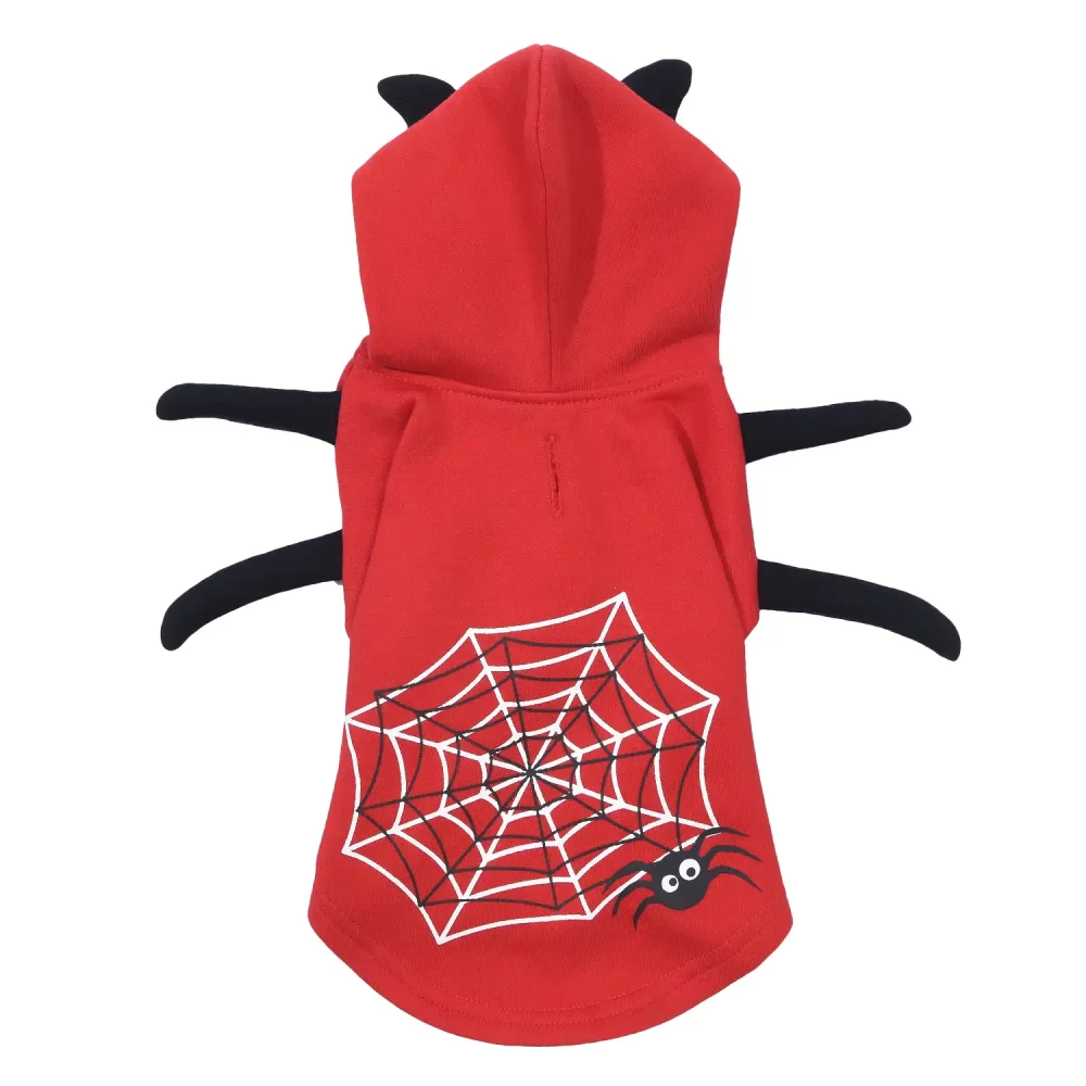 Dog Halloween Spider Costume - Red