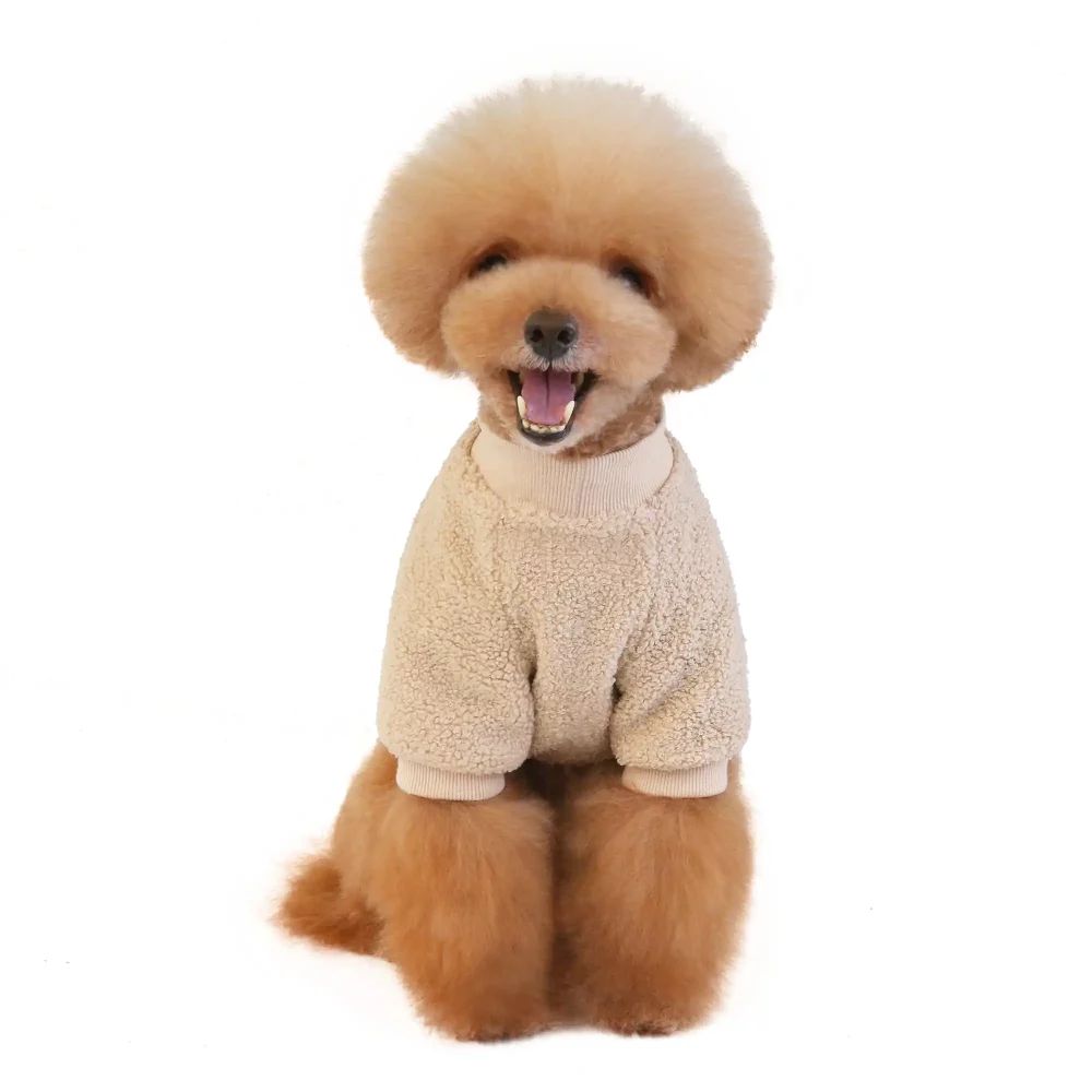 Hamster Embroidered Sweater for Dogs - Apricot