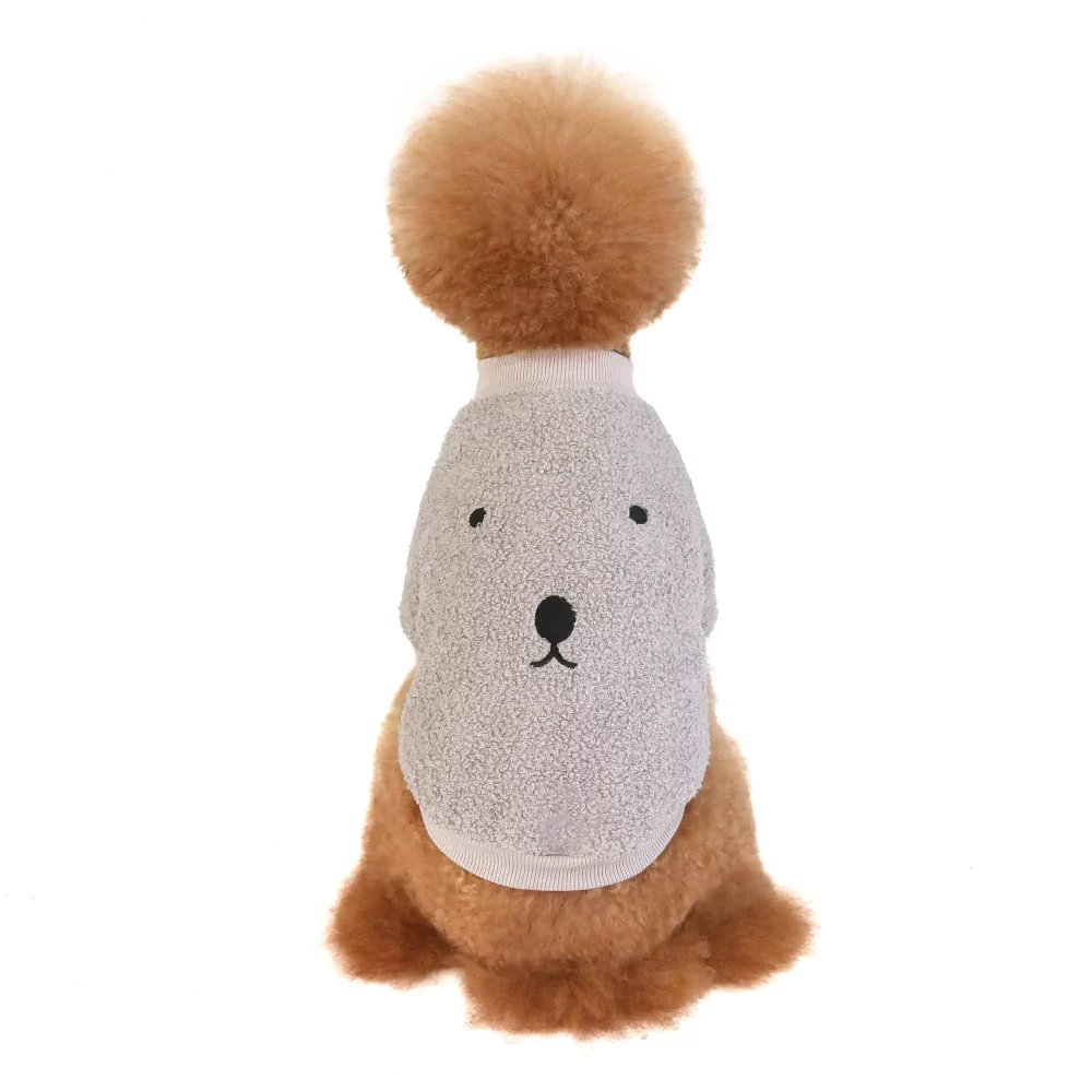 Hamster Embroidered Sweater for Dogs - Grey