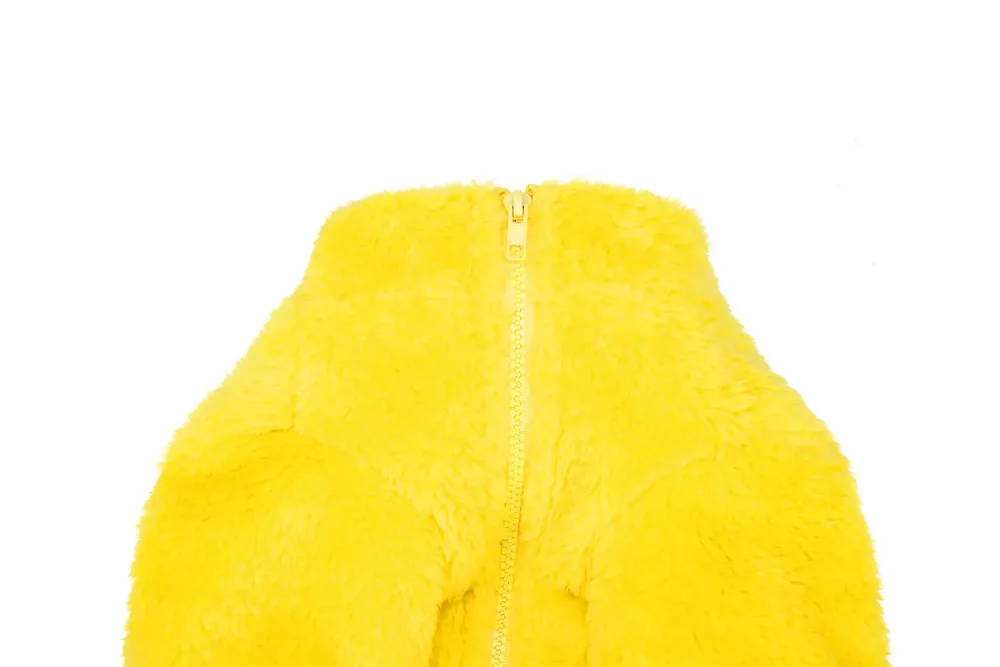 Little Yellow Duck Zipper Coat for Dogs - Detail