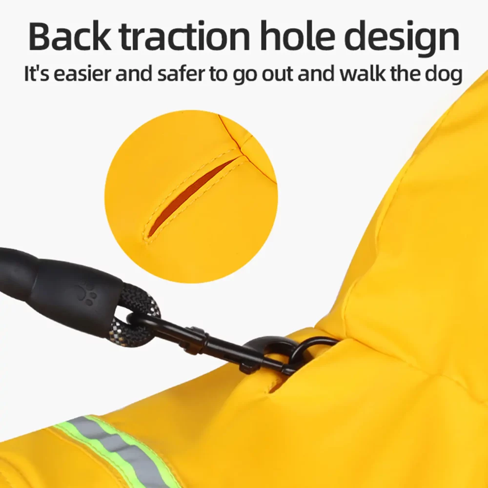 Outdoor Reflective Rain Poncho for Dogs