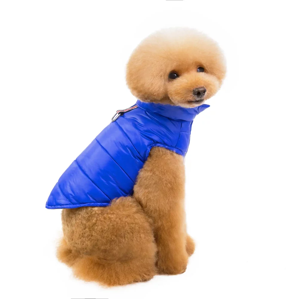 Puffer Jacket for Small Dogs - Blue