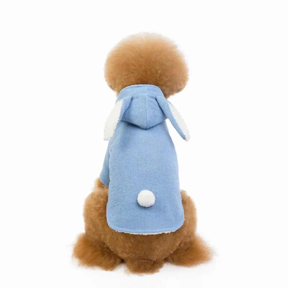 Rabbit Ears Costume for Dogs, Dog Rabbit Pet Clothes - Blue