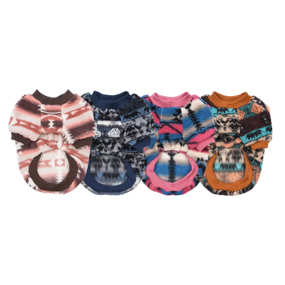 Retro Pattern Pullover Sweater for Dogs
