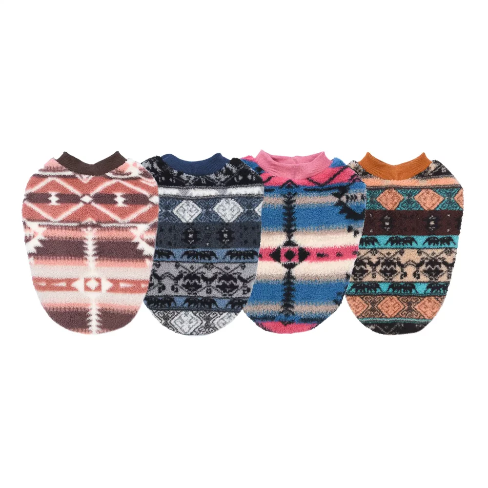 Retro Pattern Pullover Sweater for Dogs