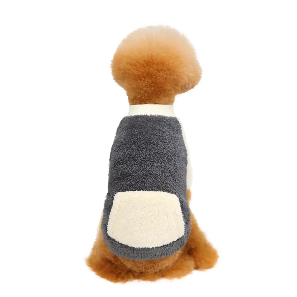 Winter Sweatshirt with a Pocket for Dogs - Grey
