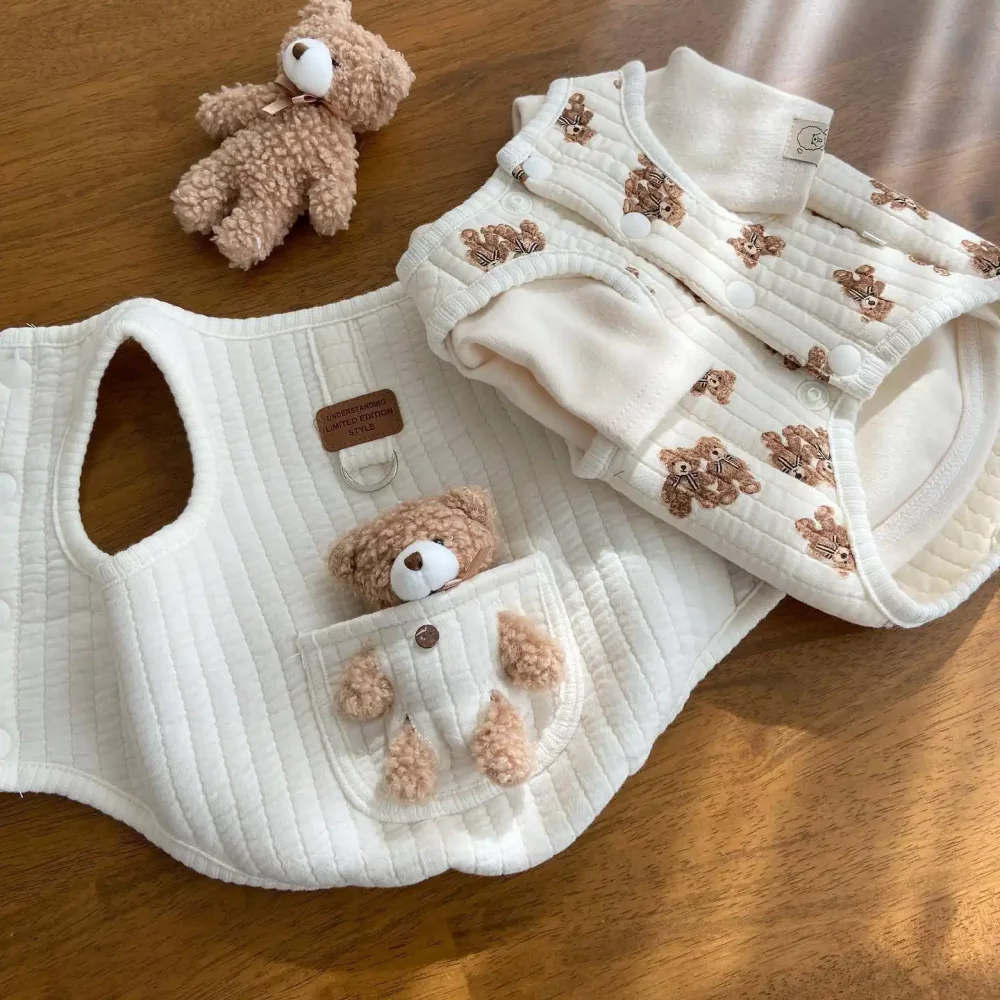 Teddy Bear Harness Vest for Small Dogs