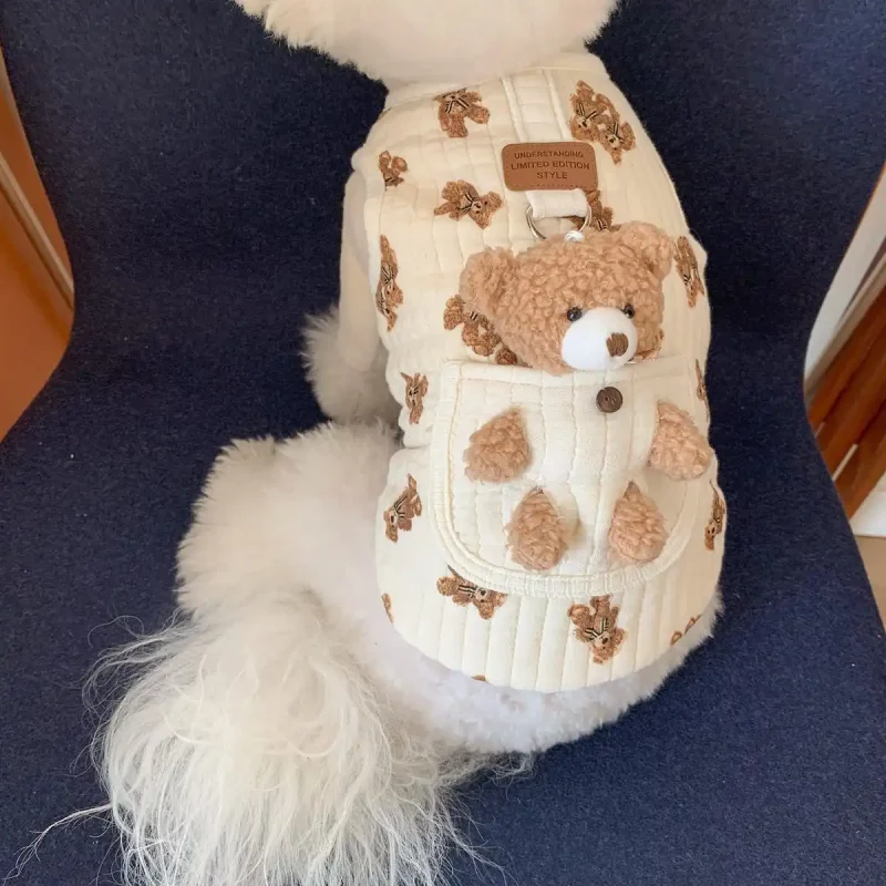 Teddy Bear Harness Vest for Small Dogs