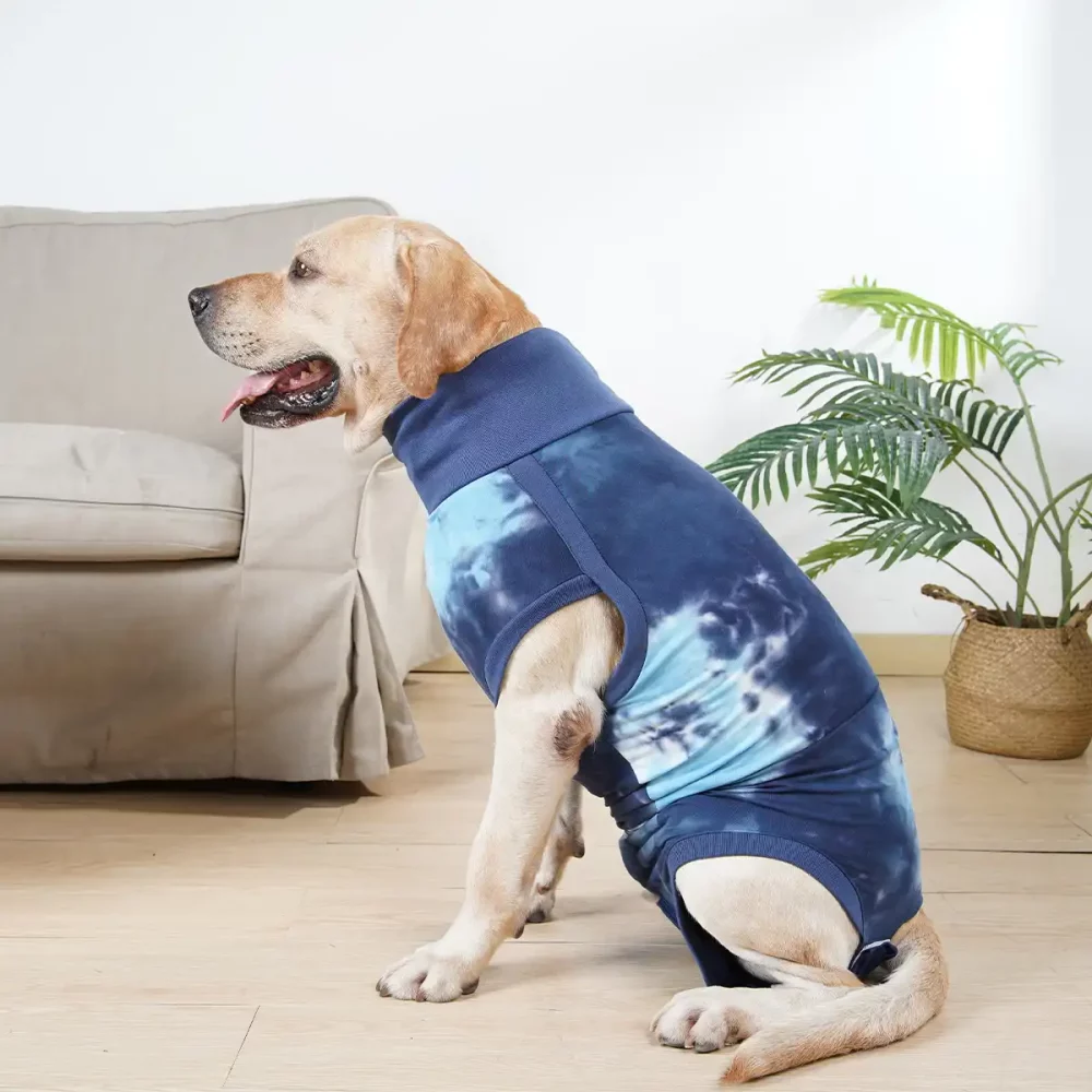 Tie-dye High-collar Pajamas for Dogs