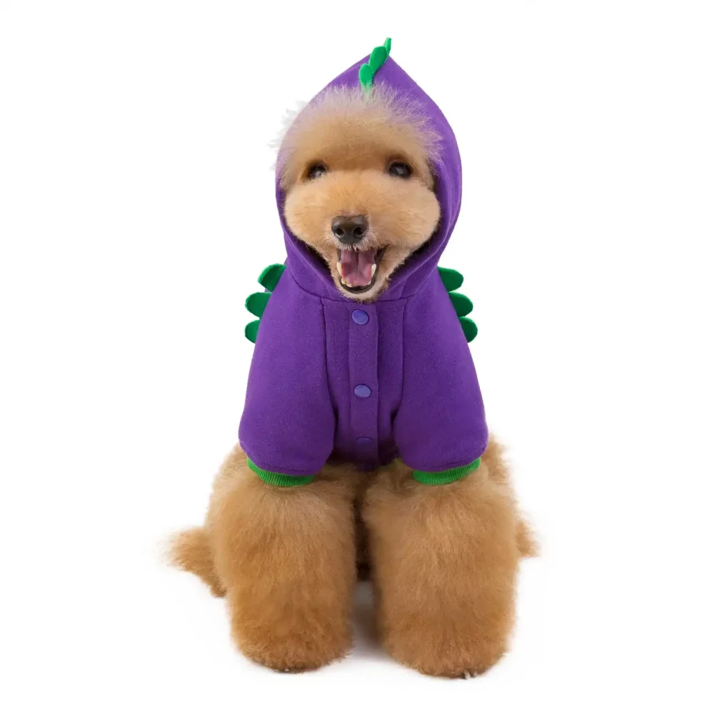 Halloween Purple Monster Hoodie Jacket for Dogs