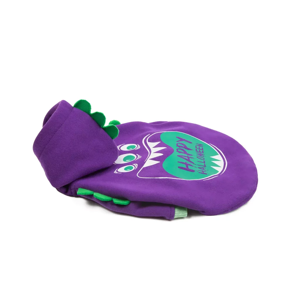 Halloween Purple Monster Hoodie Jacket for Dogs